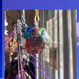 Handmade Orgonite Healing Stone Pendant